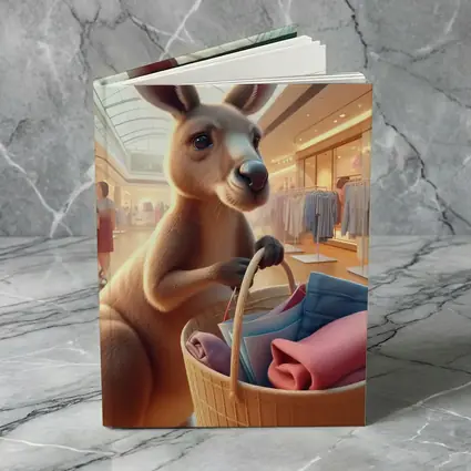 Kangaroo Shopping In Bright Mall
