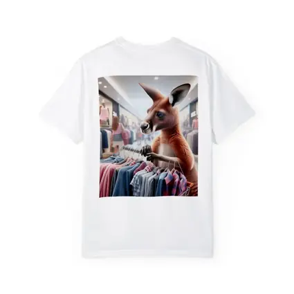 Kangaroo Shopping For Clothes In Mall