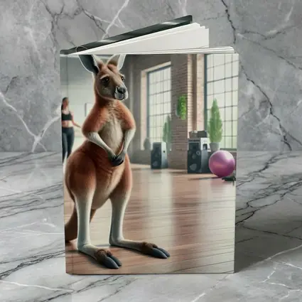 Kangaroo Standing In Dance Fitness Studio