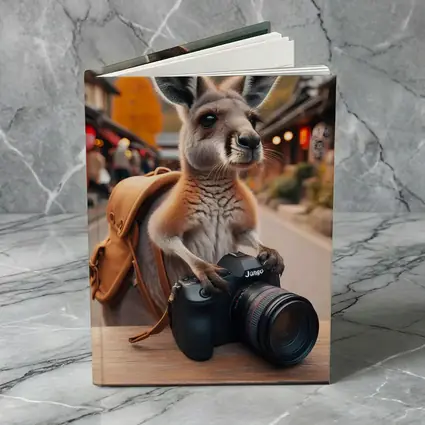 Kangaroo Tourist With Camera In Japan