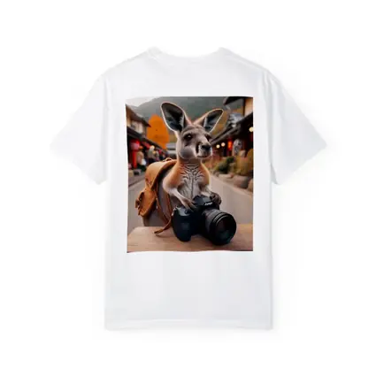 Kangaroo Tourist With Camera In Japan