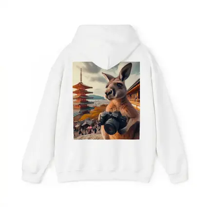 Kangaroo Tourist Photographer Japanese Pagoda Background