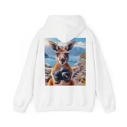 Kangaroo Tourist Holding Camera Japan Town