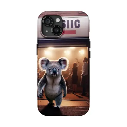 Koala Walking Out of Music Store