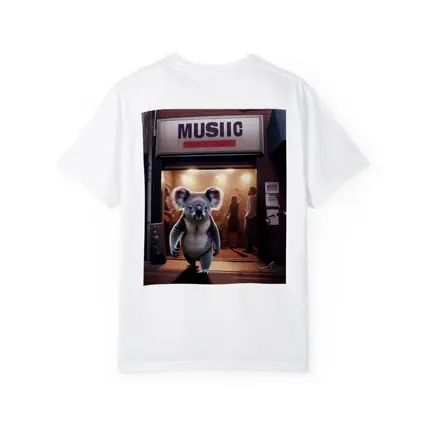 Koala Walking Out of Music Store