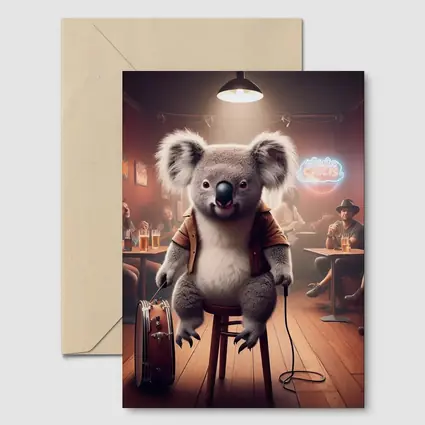 Koala Musician Performing Live at Bar