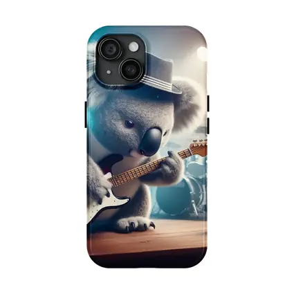Koala Playing Guitar on Concert Stage