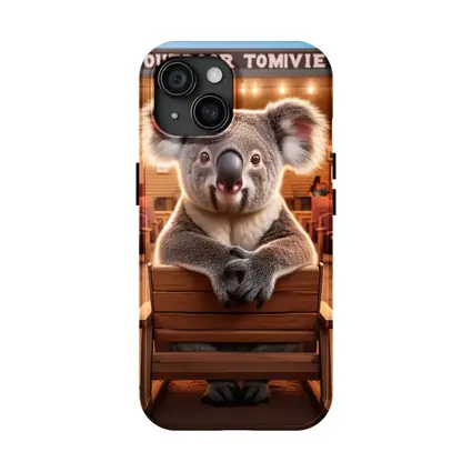 Koala Sitting at Outdoor Movie Theater