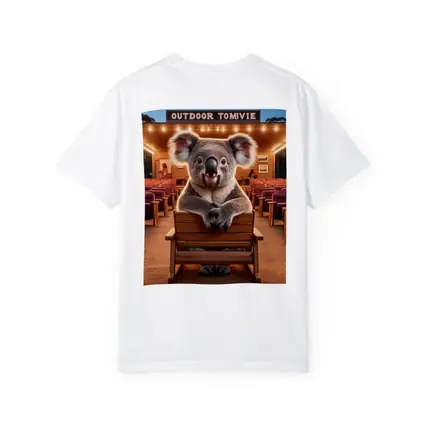 Koala Sitting at Outdoor Movie Theater