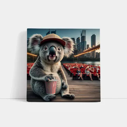 Koala With Popcorn Outdoor Cinema City