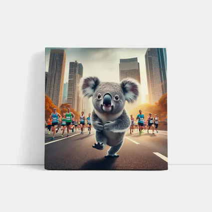 Koala Running City Marathon Race Art