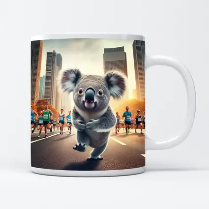 Koala Running City Marathon Race Art