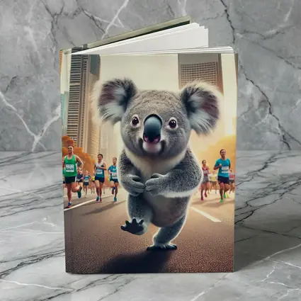 Koala Running City Marathon Race Art