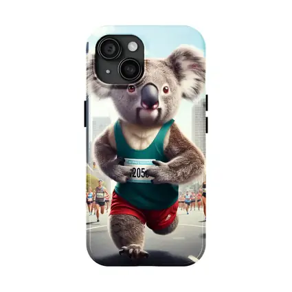 Koalas Running City Marathon Race Art