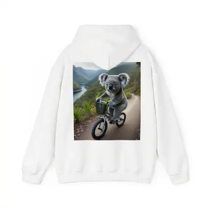Koala Riding Bicycle On Mountain Trail
