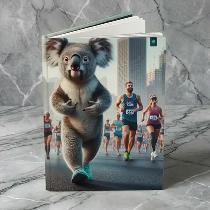Koala Running City Marathon Race Art