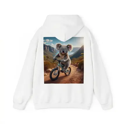 Koala Riding Bike Australian Mountain Trail
