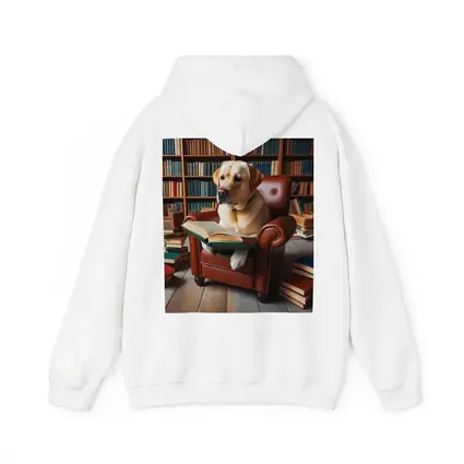 Labrador Retriever Reading Book Library Armchair