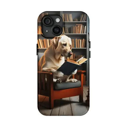 Labrador Retriever Reading Book Library Chair