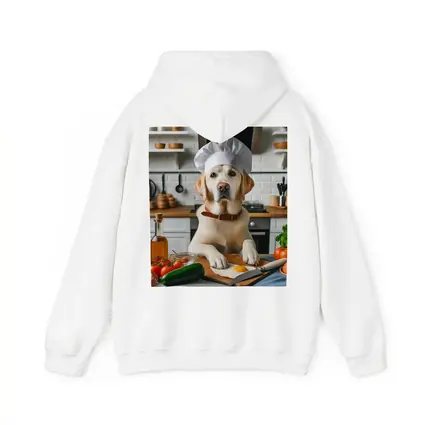 Labrador Retriever Chef Cooking In Kitchen