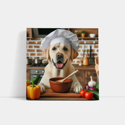 Labrador Retriever Chef Hat Kitchen Cooking