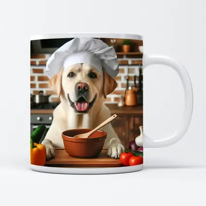 Labrador Retriever Chef Hat Kitchen Cooking