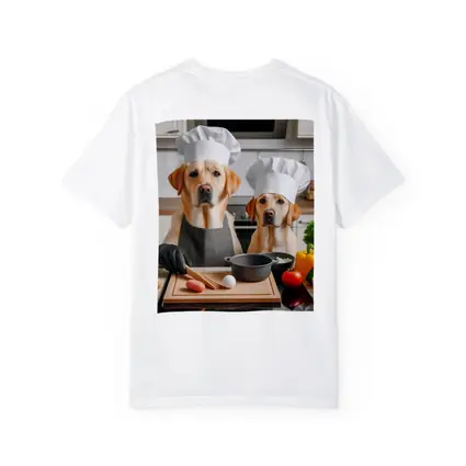 Labrador Retrievers Chef Hats Kitchen Cooking