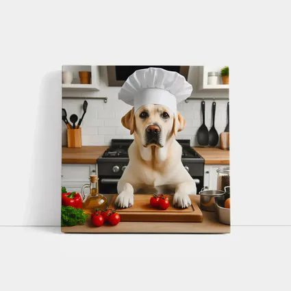 Labrador Retriever Chef Hat Kitchen Cooking
