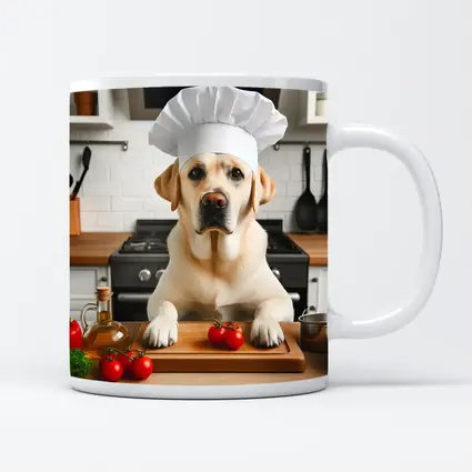 Labrador Retriever Chef Hat Kitchen Cooking