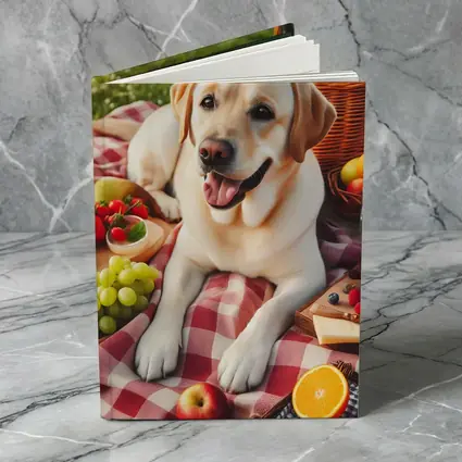 Yellow Labrador Retriever Picnic Blanket Outdoors