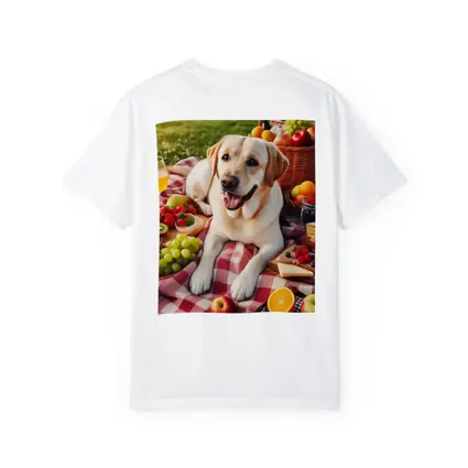 Yellow Labrador Retriever Picnic Blanket Outdoors