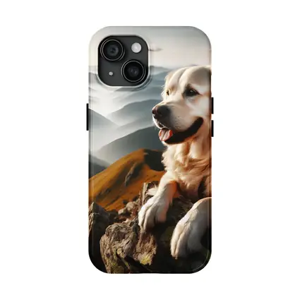 Golden Retriever Dog Mountain Summit View