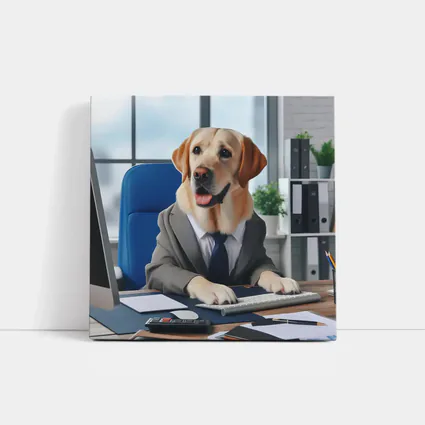 Labrador Retriever Boss Office Desk Suit