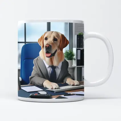 Labrador Retriever Boss Office Desk Suit