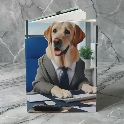 Labrador Retriever Boss Office Desk Suit