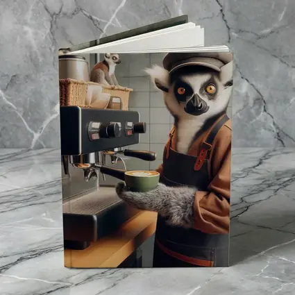 Ring Tailed Lemur Barista Coffee Shop