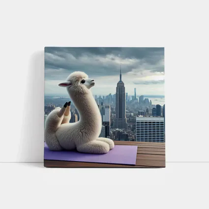 Alpaca Doing Yoga New York City