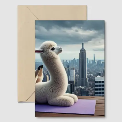 Alpaca Doing Yoga New York City