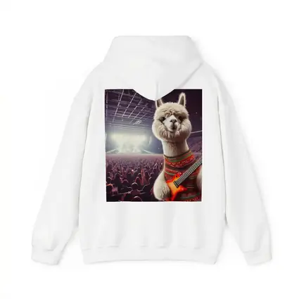 Alpaca Playing Guitar At Rock Concert