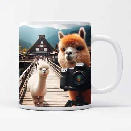 Alpaca Photographer Canon Camera Japan Village