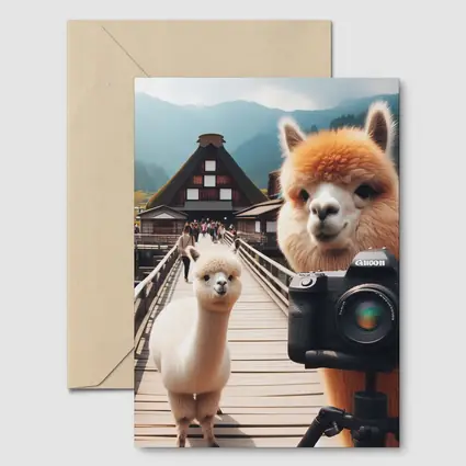 Alpaca Photographer Canon Camera Japan Village