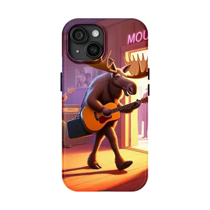 Moose Playing Guitar at Music Bar