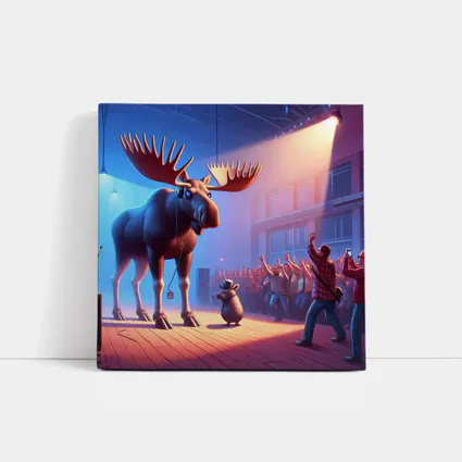 Moose On Stage Concert Crowd Spotlight