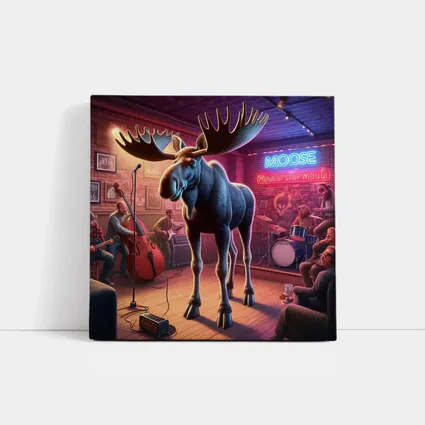 Moose on Stage at Neon Bar