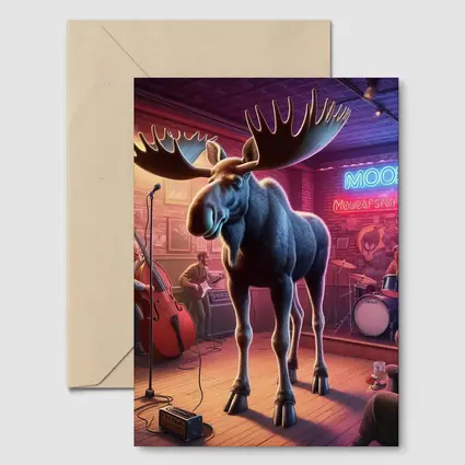 Moose on Stage at Neon Bar