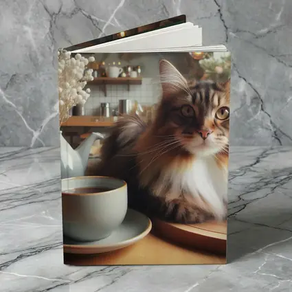 Maine Coon Cat Cozy Cafe Coffee Shop