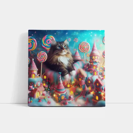 Norwegian Forest Cat Magical Candy Land Fantasy