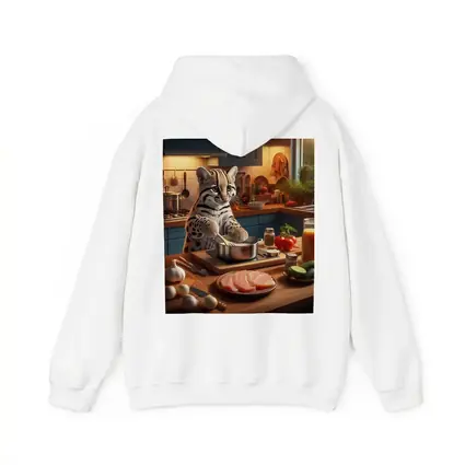 Ocelot Cooking In Cozy Kitchen Scene