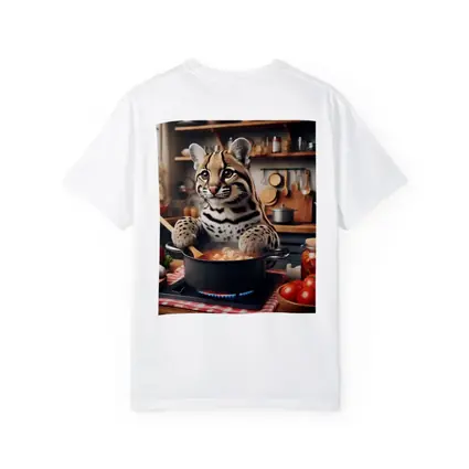 Ocelot Chef Cooking in Cozy Kitchen