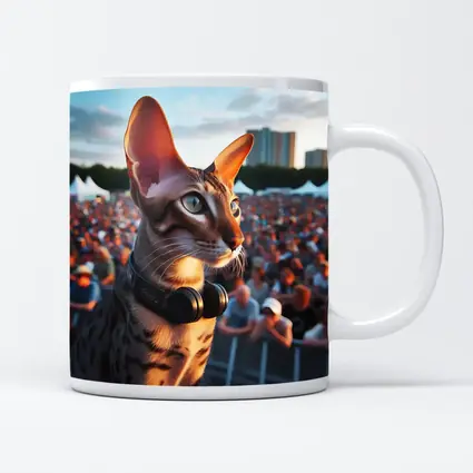 Oriental Shorthair Cat Concert Crowd Music